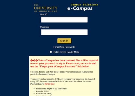 uri my housing|uri ecampus sign in.